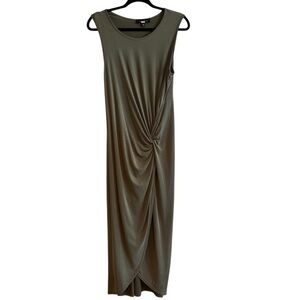 Slate & Willow Green Side Twist Maxi Tank Dress XL Modal Lightweight